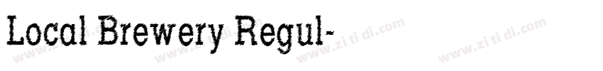 Local Brewery Regul字体转换